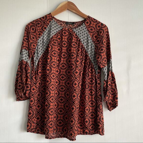 THML dressy top Crewneck boho bell sleeves - Picture 1 of 4